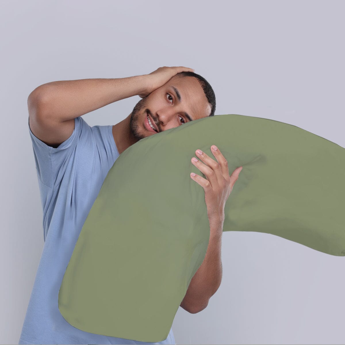 Sage Curved Sensory Pillowcase Pillowcases JettProof 