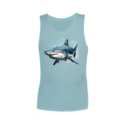 Sensory Singlet | Child | Shark Singlets JettProof.com.au 1 (48 - 49cm) Sky 
