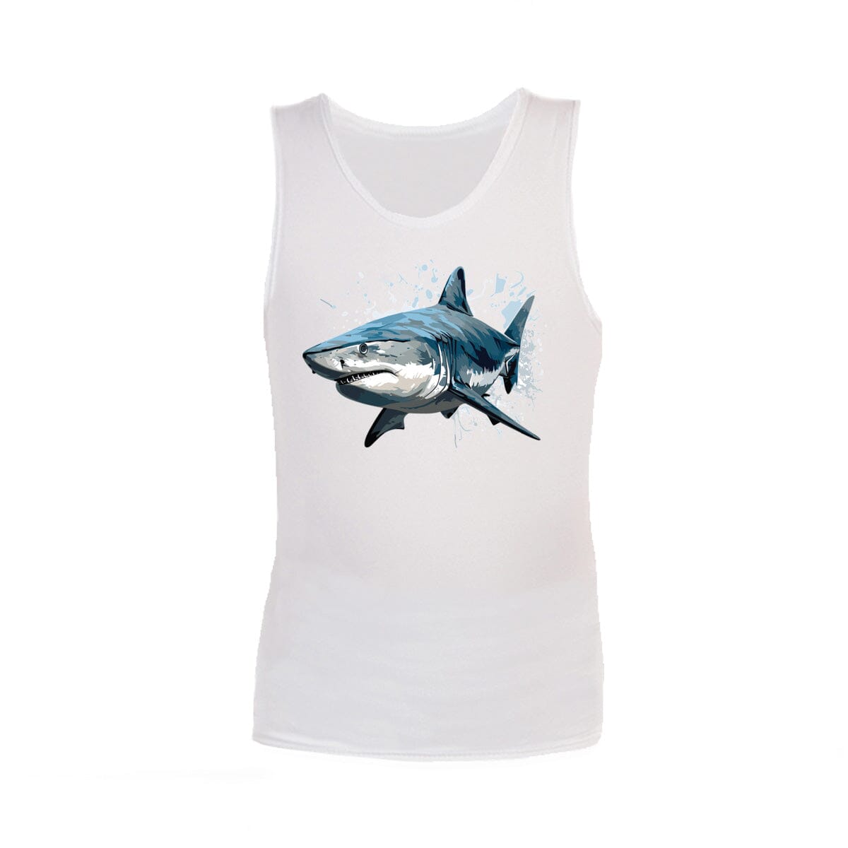 Sensory Singlet | Child | Shark Singlets JettProof.com.au 1 (48 - 49cm) White 