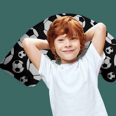 Soccer Curved Sensory Pillowcase Pillowcases JettProof.com.au 