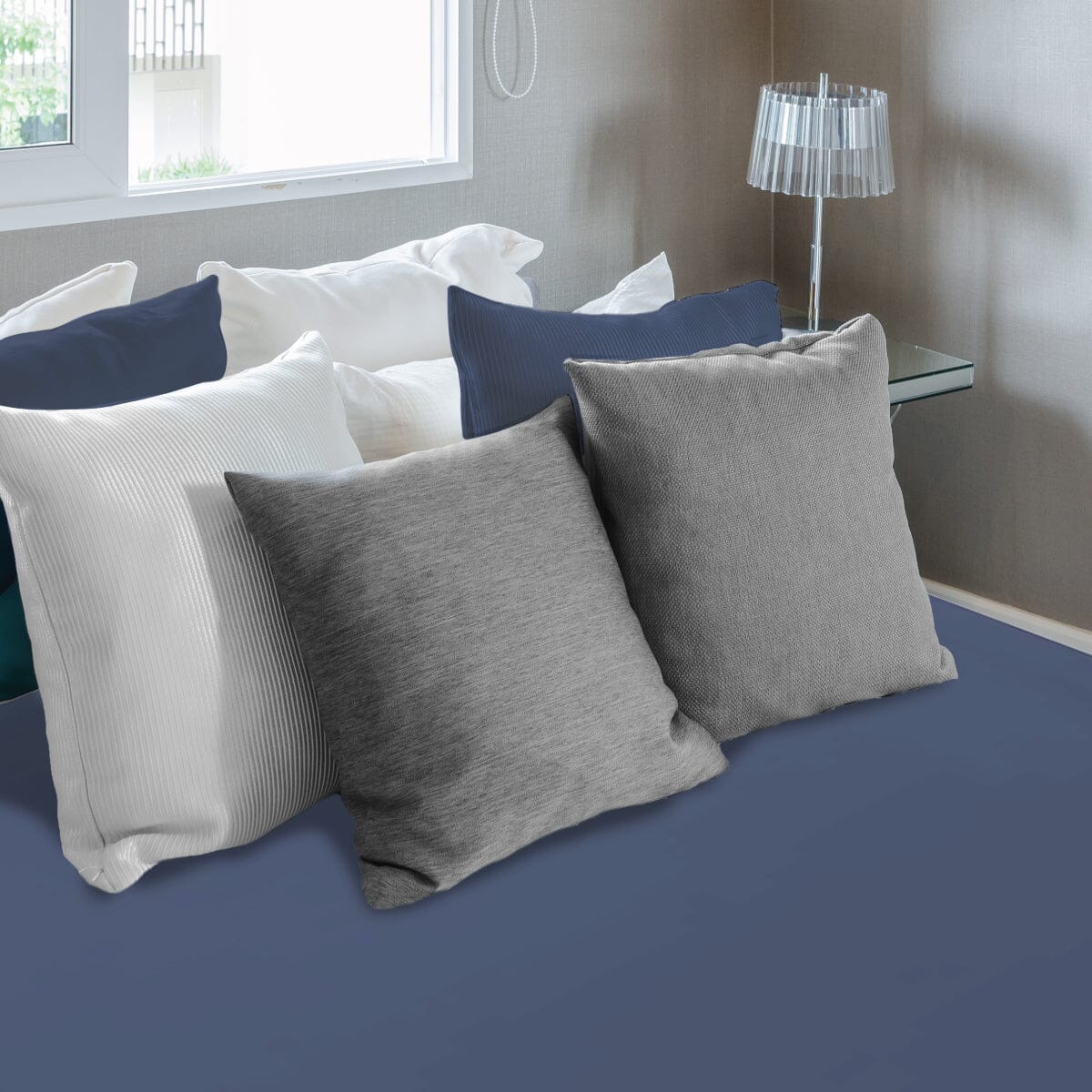 Space Blue Sensory Fitted Bed Sheet Sensory Fitted Bed Sheet JettProof.com.au 
