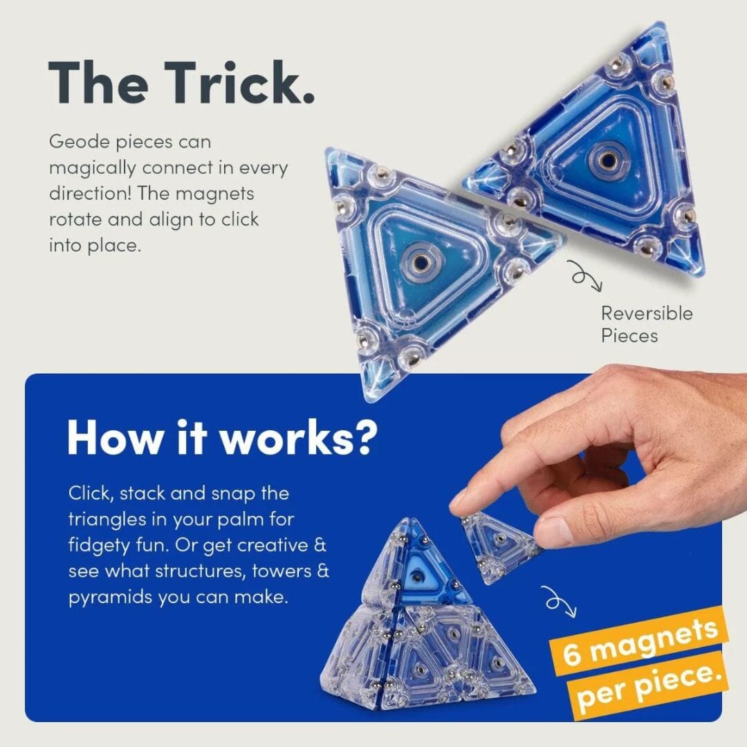 SPEKS - Geode Pyramid Sensory Toys JETTPROOF Calming Sensory Clothing Inspired by Jett 
