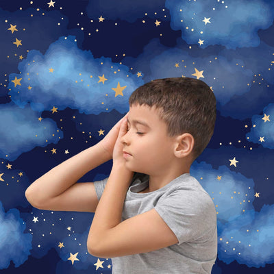 Starry Night Sensory Fitted Bed Sheet Sensory Fitted Bed Sheet JettProof.com.au 