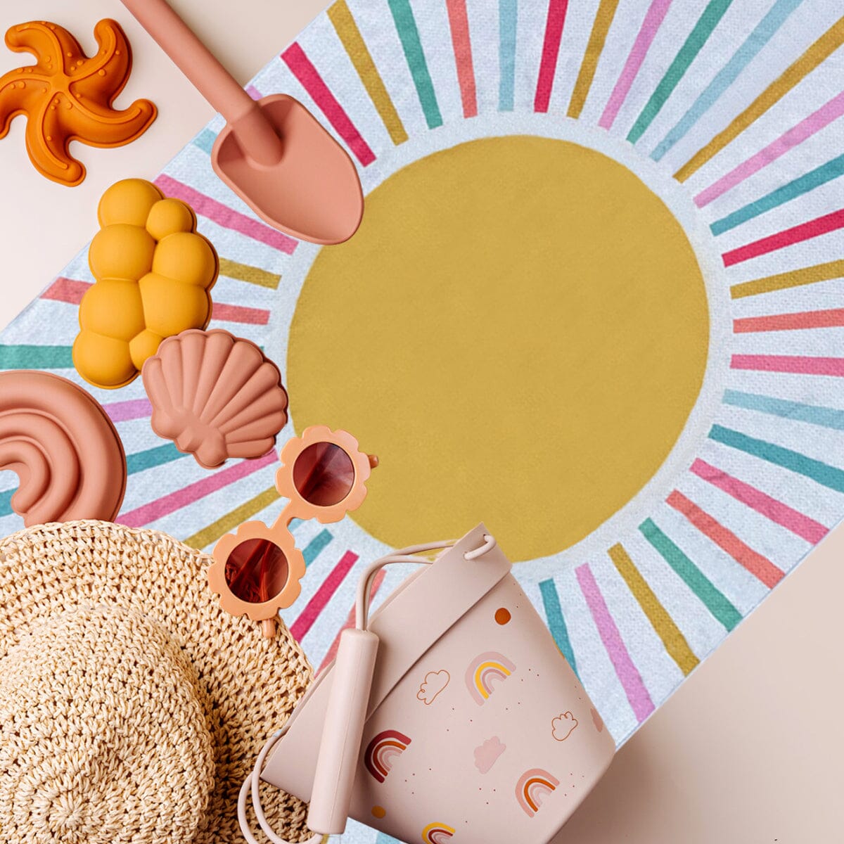 Summer Sun - Kids Sand Free Beach Towel JETTPROOF Calming Sensory Clothing Inspired by Jett 