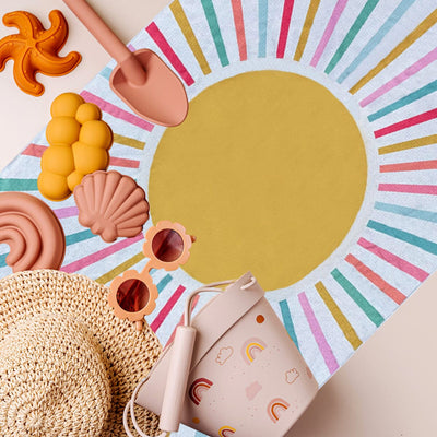 Summer Sun - Kids Sand Free Beach Towel JETTPROOF Calming Sensory Clothing Inspired by Jett 
