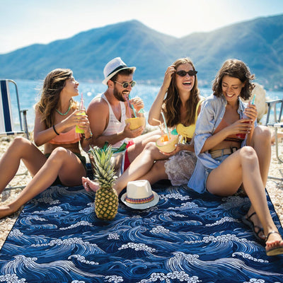 The Great Wave - Sand Free Beach Towel Sand-Free Towel JETTPROOF Calming Sensory Clothing Inspired by Jett 