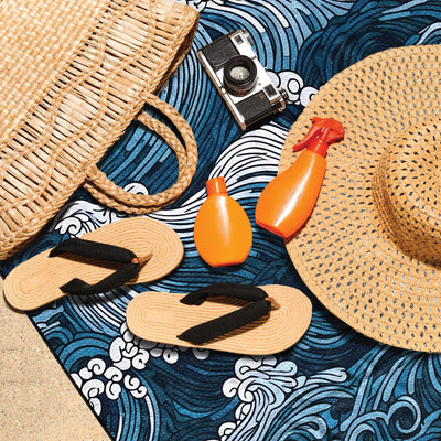 The Great Wave - Jumbo Beach Blanket Beach Blanket JettProof 