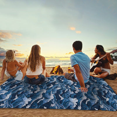 The Great Wave - Jumbo Beach Blanket Beach Blanket JettProof 