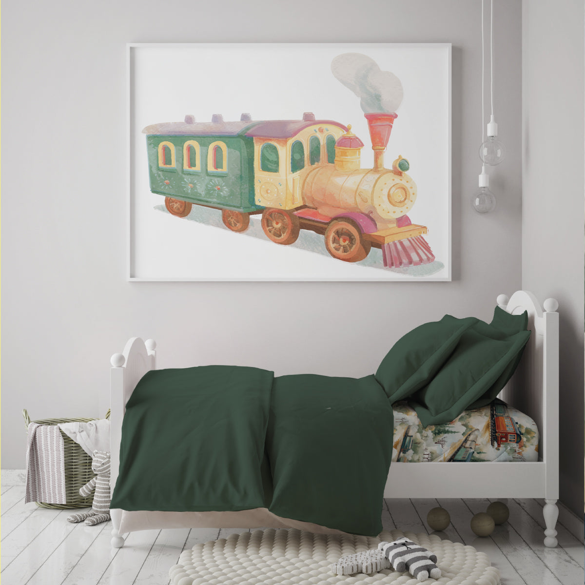 Trains Sensory Fitted Bed Sheet