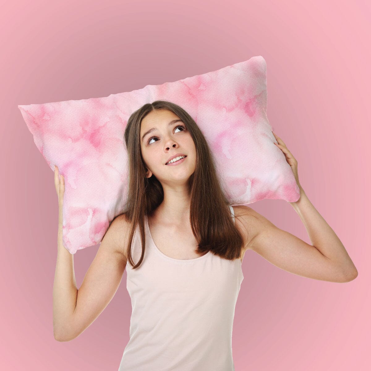 Pink Watercolour Sensory Pillowcase Sensory Pillowcase JettProof.com.au 
