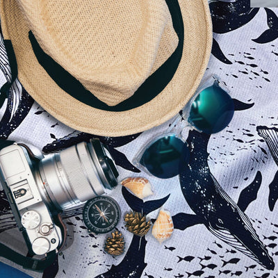 Whale Song - Sand Free Beach Towel Sand Free Towel JettProof 