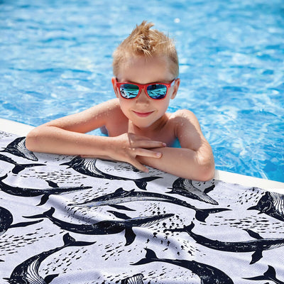 Whale Song - Kids Sand Free Beach Towel Sand Free Towel JettProof 