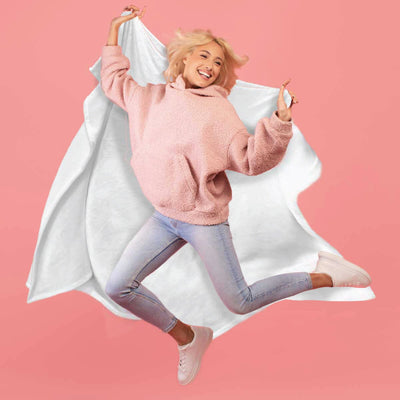White - Plush Blanket Plush Blanket JettProof 
