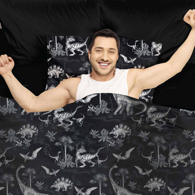 Black Dino - Calming Sensory Compression Sheet Compression Sheets JettProof.com.au 