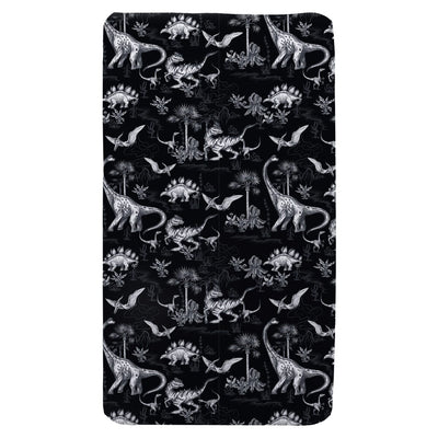 Black Dino Sensory Fitted Bed Sheet