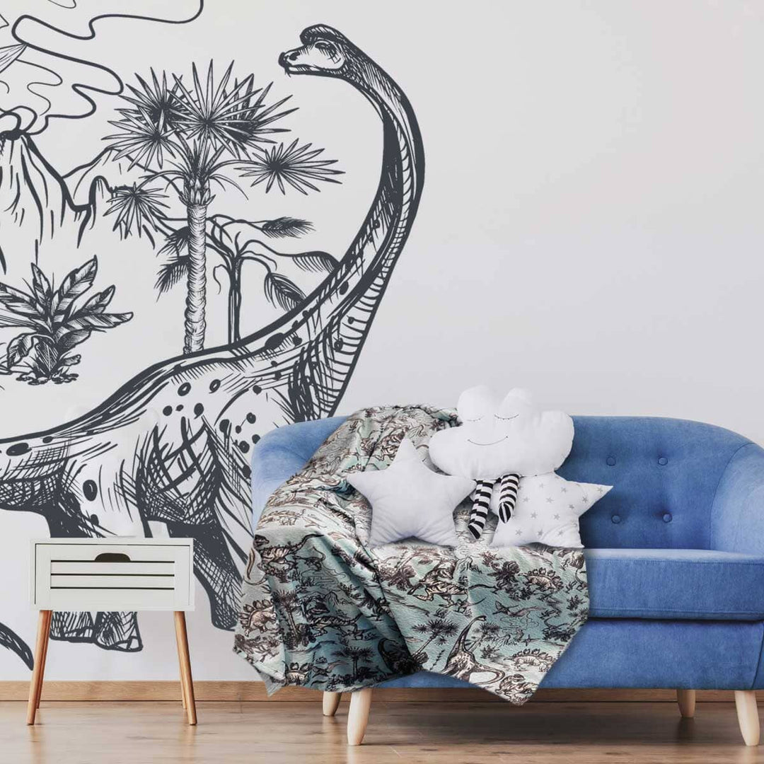 Dinosaur plush blanket deals