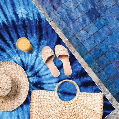 Blue Tie Dye - Sand Free Beach Towel