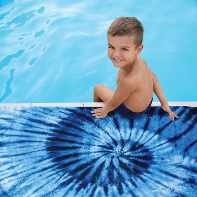 Blue Tie Dye - Kids Sand Free Beach Towel