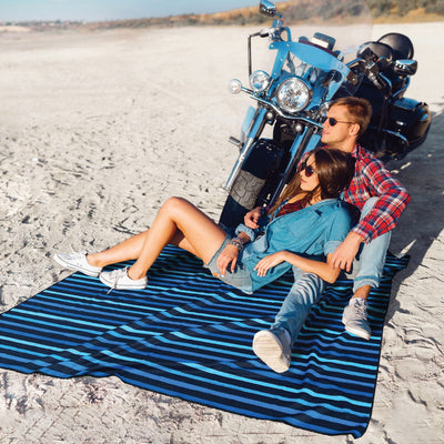 Bondi Blue - Beach Blanket Large Beach Towel JETTPROOF Calming Sensory Clothing Inspired by Jett 