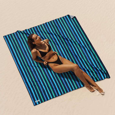 Bondi Teal - Beach Blanket Large Beach Towel JETTPROOF Calming Sensory Clothing Inspired by Jett 