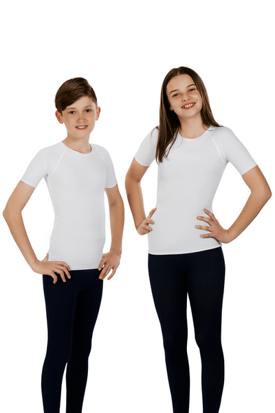 2 Pack White Sensory Shirt Girls by Jett Proof