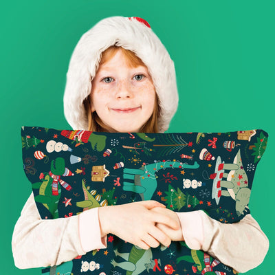 Christmas Dinosaurs Sensory Pillowcase Sensory Pillowcase JettProof.com.au 