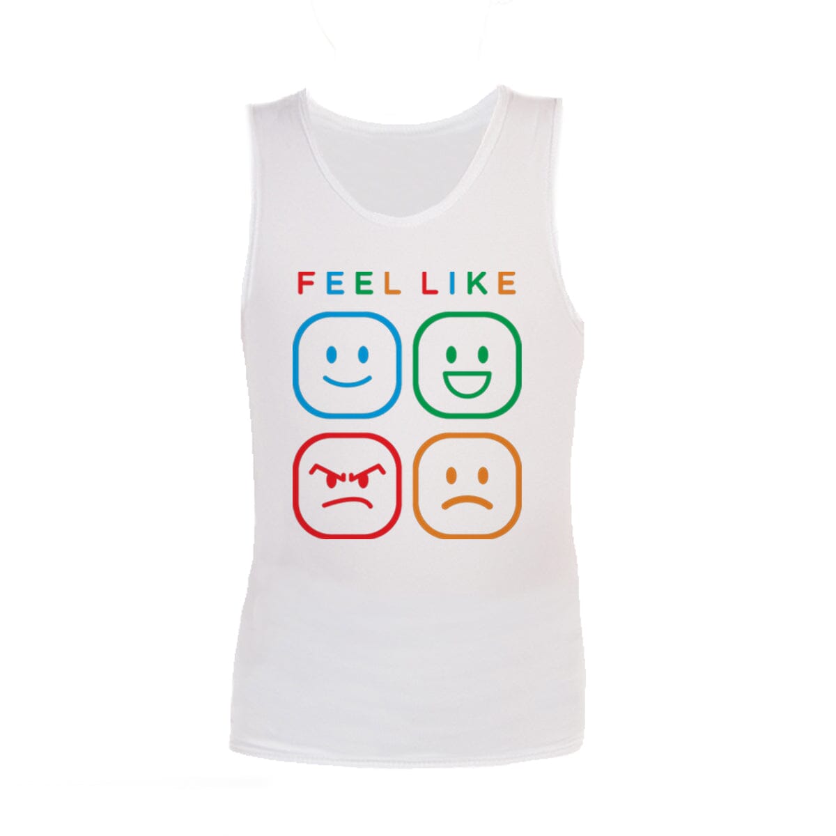 Sensory Singlet | Child | Emotions Singlets JettProof.com.au 1 (48 - 49cm) White 