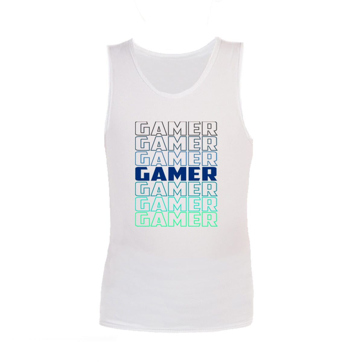 Sensory Singlet | Adult | Gamer Shirts JettProof.com.au 4XS (70 - 74cm) White 