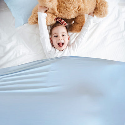 Light Blue Calming Sensory Compression Sheet Compression Sheets JettProof.com.au 