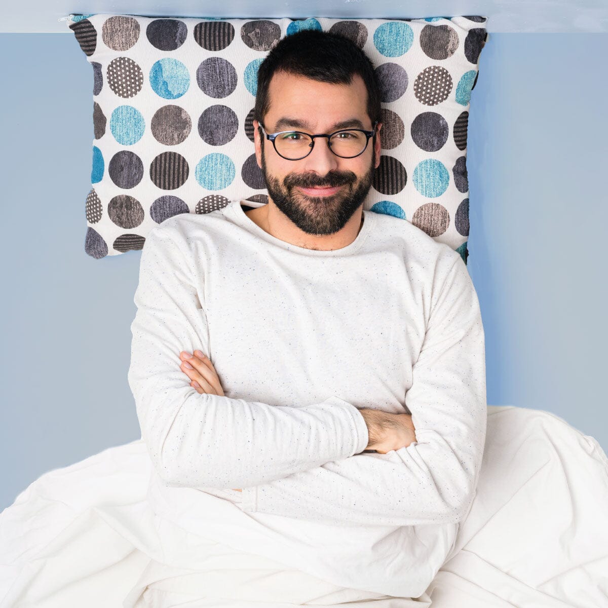Light Blue Sensory Fitted Bed Sheet Sensory Fitted Bed Sheet JettProof.com.au 