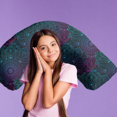 Mandala Curved Sensory Pillowcase Pillowcases JettProof.com.au 