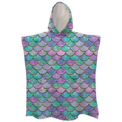 Mermaid Shimmer - Hooded Beach Towel Poncho JETTPROOF Calming Sensory Clothing Inspired by Jett 2-4 