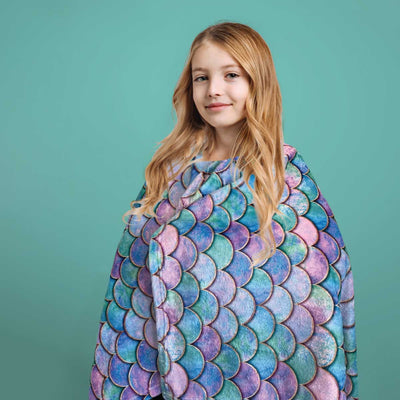 Mermaid Shimmer - Plush Blanket Plush Blanket JettProof.com.au 