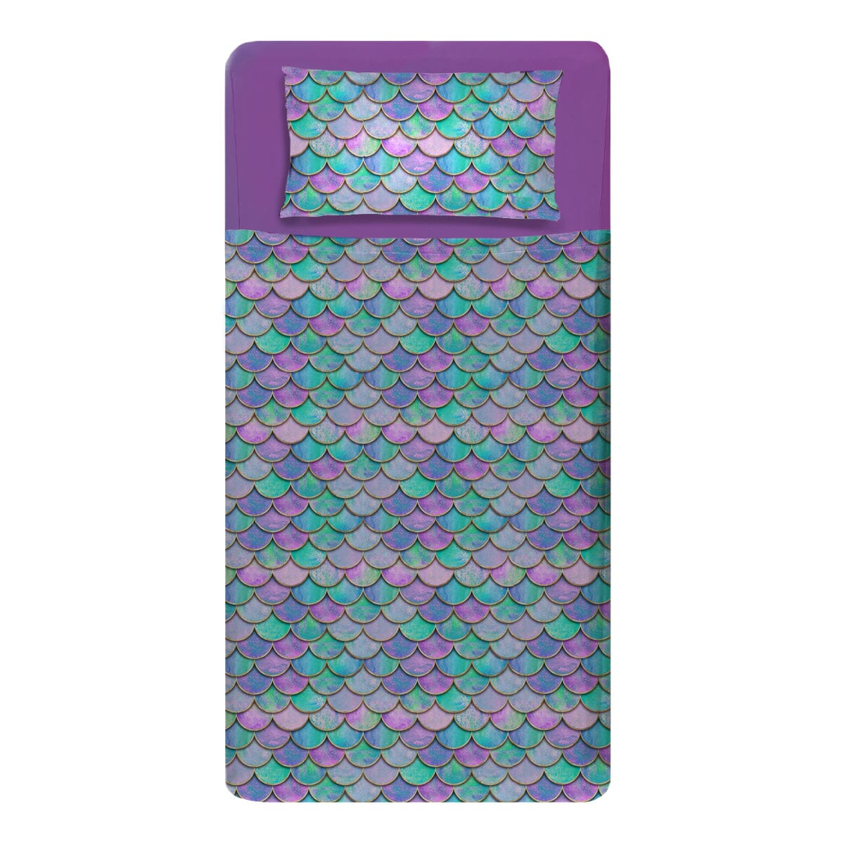 Mermaid Shimmer - Calming Sensory Compression Sheet Compression Sheets JettProof.com.au Single Bed 