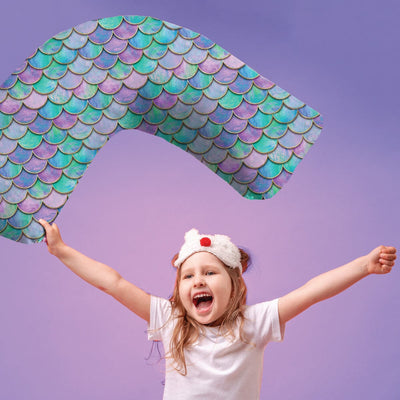 Mermaid Shimmer Curved Sensory Pillowcase Pillowcases JettProof.com.au 