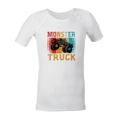 Sensory Shirt | Child | Monster Truck JettProof.com.au 1 (48 - 49cm) White 