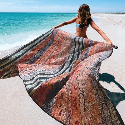 Morocco - Sand Free Beach Towel Sand-Free Towel JETTPROOF Calming Sensory Clothing Inspired by Jett Beach Blanket 