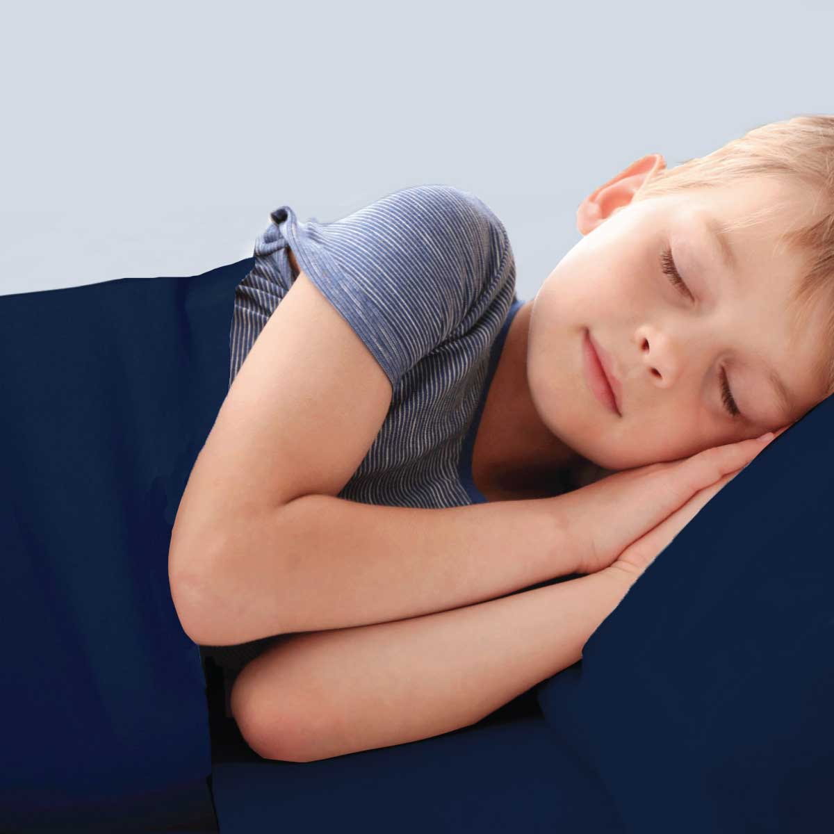 Navy Calming Sensory Compression Sheet