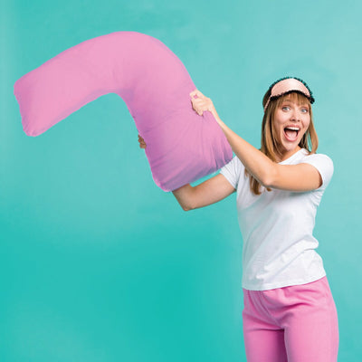 Pink Curved Sensory Pillowcase Pillowcases JettProof.com.au 