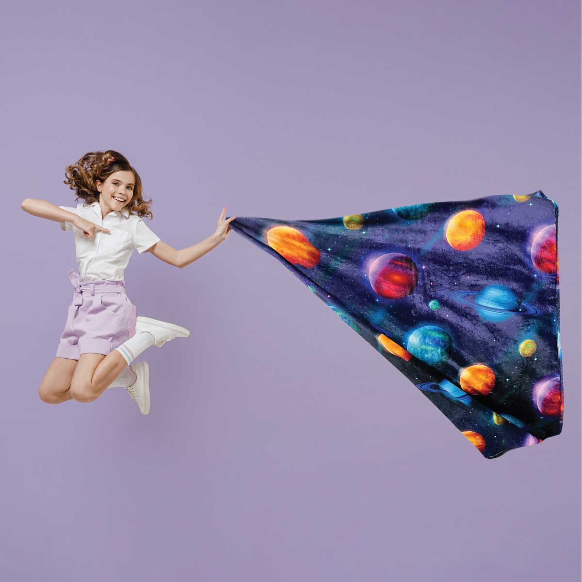 Planets - Plush Blanket