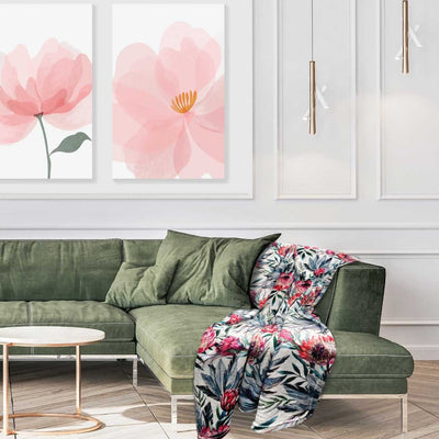 Pretty Protea - Plush Blanket Plush Blanket JettProof.com.au 
