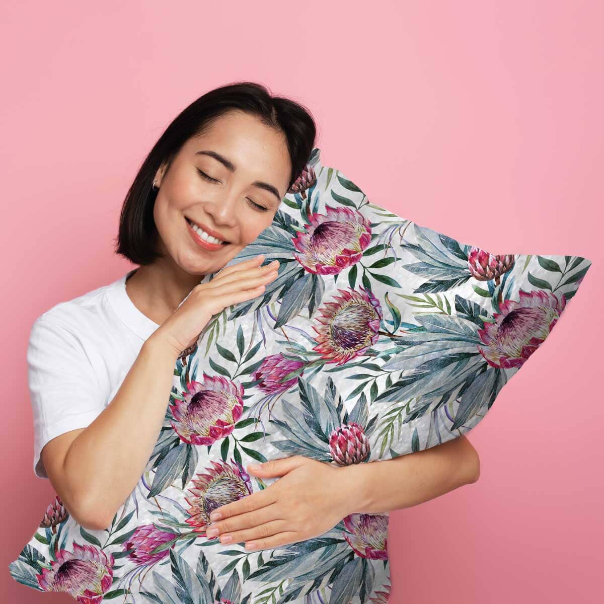 Pretty Protea - Plush Pillowcase Sensory Pillowcase JettProof.com.au 