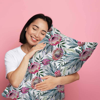 Pretty Protea - Plush Pillowcase Sensory Pillowcase JettProof.com.au 