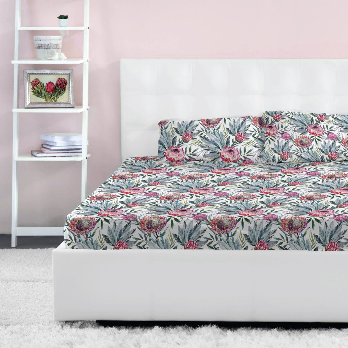 Pretty Protea Sensory Fitted Bed Sheet