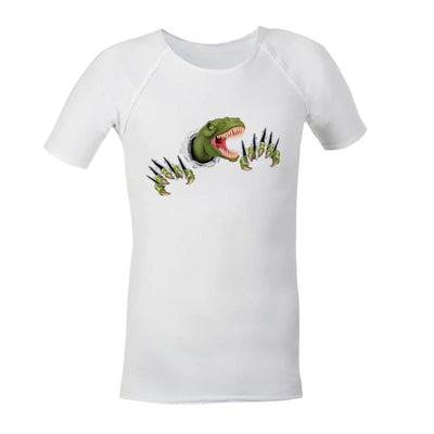Sensory Shirt | Child | Jurassic JettProof.com.au 1 (48 - 49cm) White 