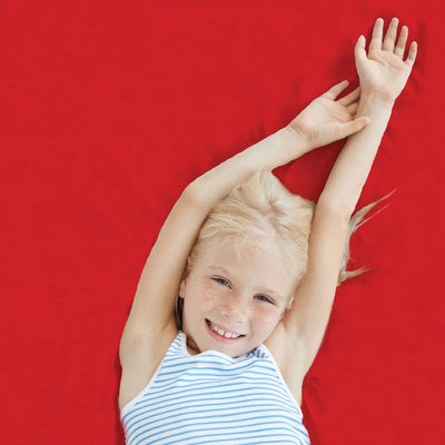 Red Sensory Fitted Bed Sheet JettProof.com.au 