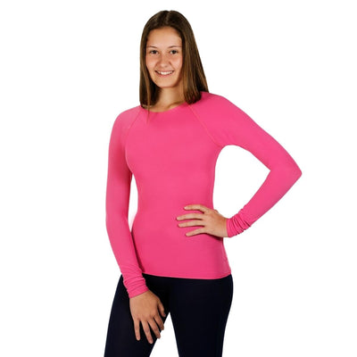 Sensory Long Sleeve Shirt | Girls LS Shirts JettProof.com.au 1 (48 - 49cm) Pink 
