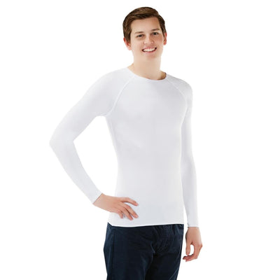 Sensory Long Sleeve Shirt | Men LS Shirts JettProof.com.au 4XS (70cm - 74cm) White 