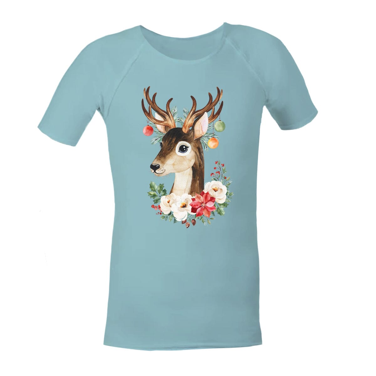 Christmas Sensory Shirt | Child | Deer JettProof.com.au 1 (48 - 49cm) Sky 