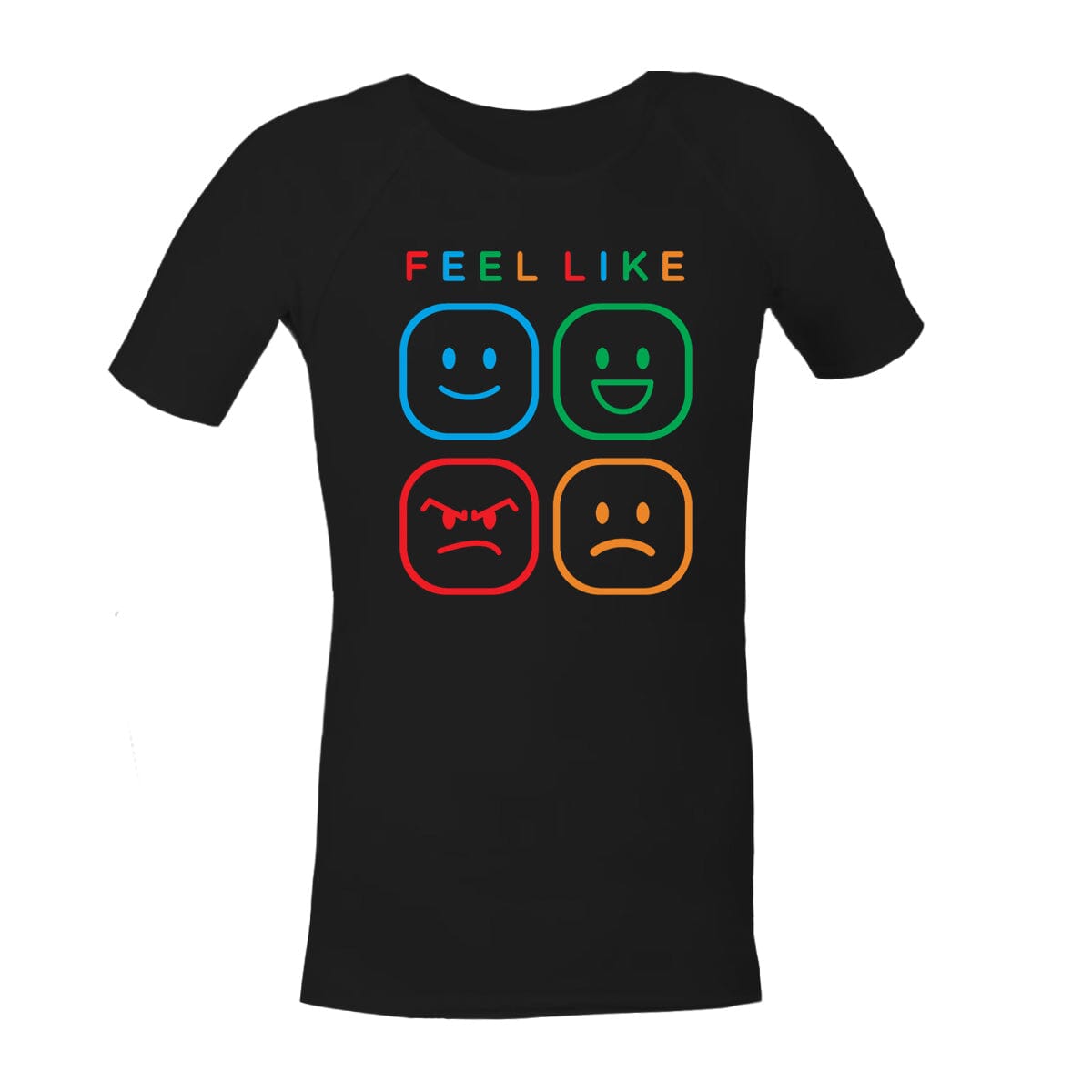 Sensory Shirt | Adult | Emotions Shirts JettProof.com.au 4XS (70 - 74cm) Black 